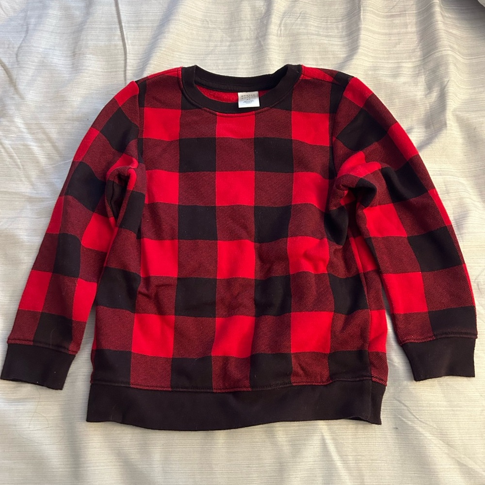 Red and Black Buffalo Plaid Sweatshirt